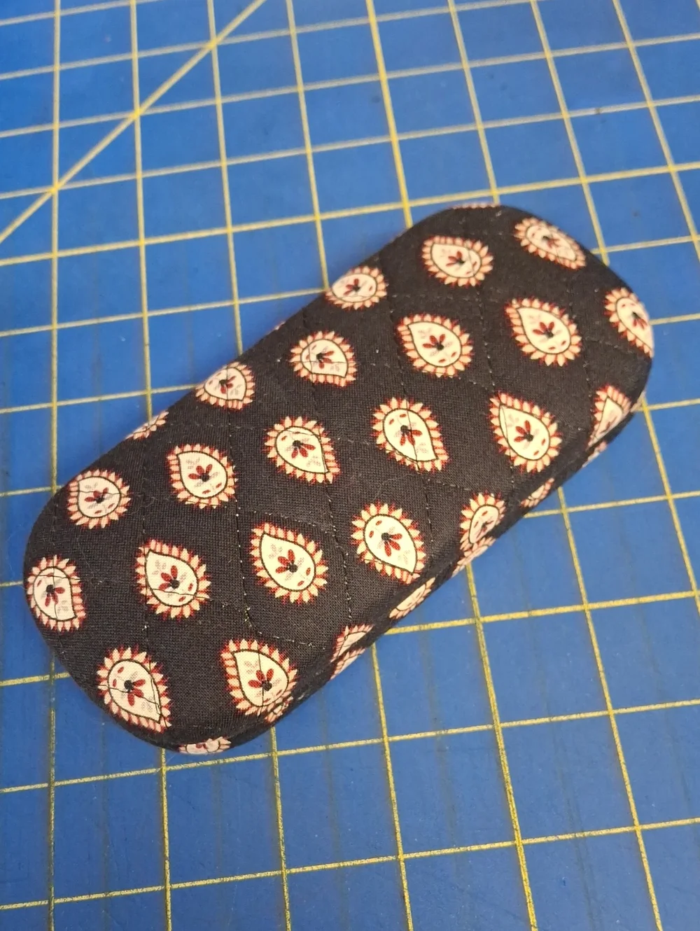 Retired 2006 Vera Bradley hard clamshell eyeglass case Midnight Paisley Preloved